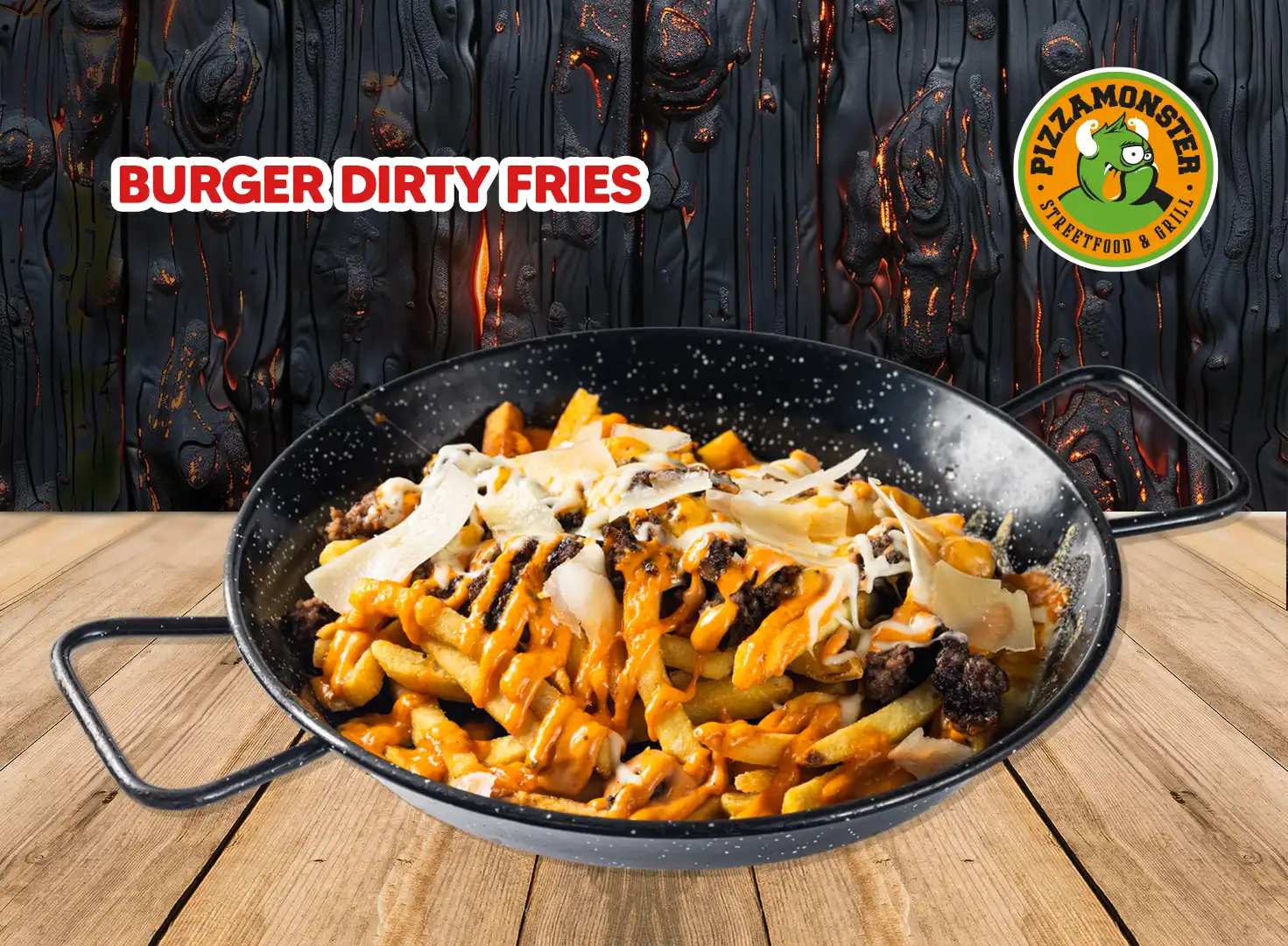 Burger Dirty Fries