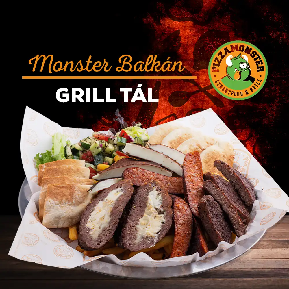 Balkán grill tál