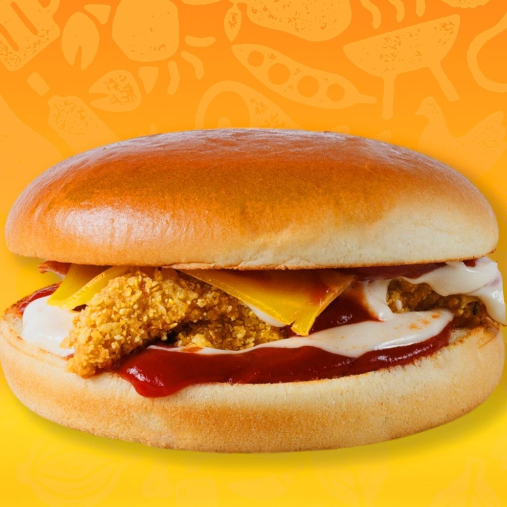 2025 Crispy Chicken Cheeseburger